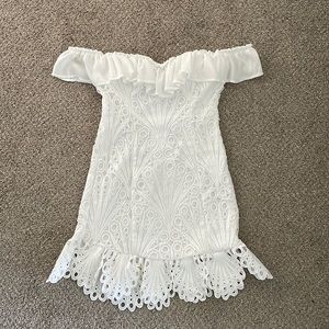 White mini dress